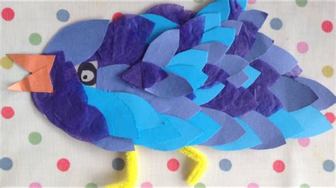 How To Make A Paper Bird Art And Craft Project For Kids Youtube