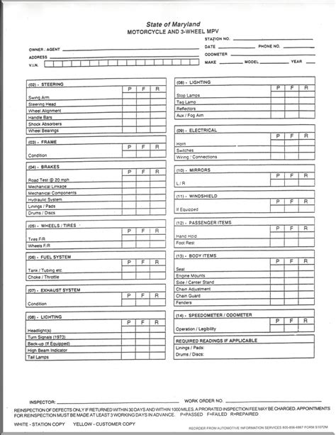 High in quality and easy to edit, you should have no trouble utilizing this to the. Motorcycle Safety Inspection Checklist Ontario ...