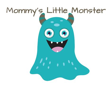 Mommys Little Monster Printable Handprint Card Bundle Etsy
