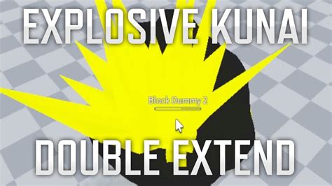 Double Extending With Neji S Explosive Kunai Aba Youtube