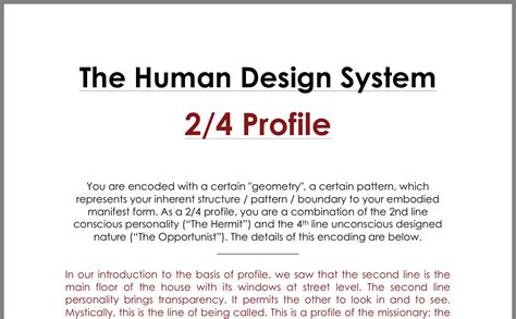 Human Design Academy By Ra Uru Hu Profile 24