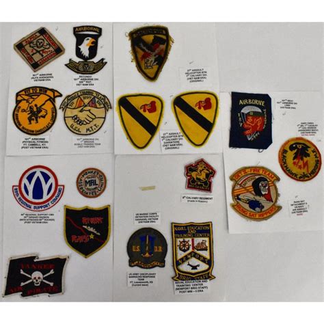 Lot Collection Of Vietnam Era Us Military Patches