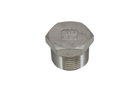 1 Male Npt Hex Plug 304 Stainless Steel From Brewers Hardware