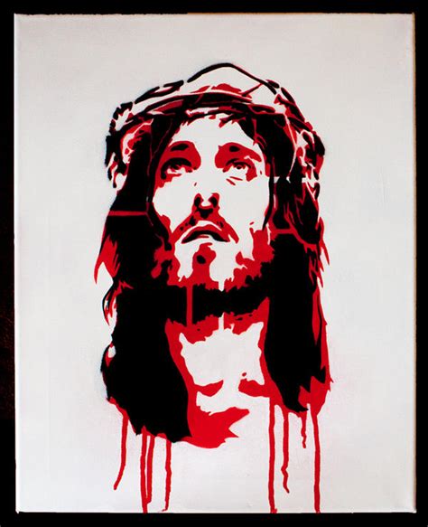 Jesusstencil By Impswarm On Deviantart