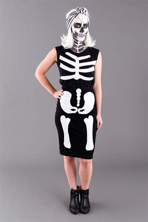How To Make A Bombshell Skeleton Costume Brit Co