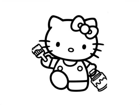 Feel free to print and color from the best 35+ hello kitty coloring pages pdf at getcolorings.com. Hello Kitty Coloring Page - 10+ Free PSD, AI, Vector EPS ...