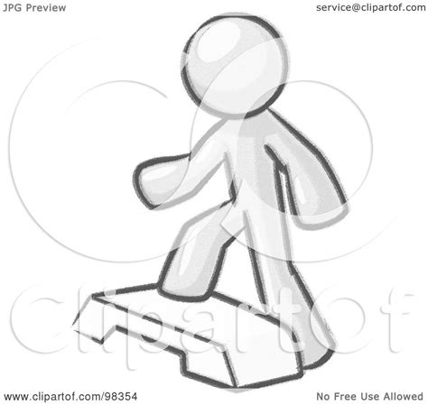 Royalty Free Rf Clipart Illustration Of A Sketched Design Mascot Man