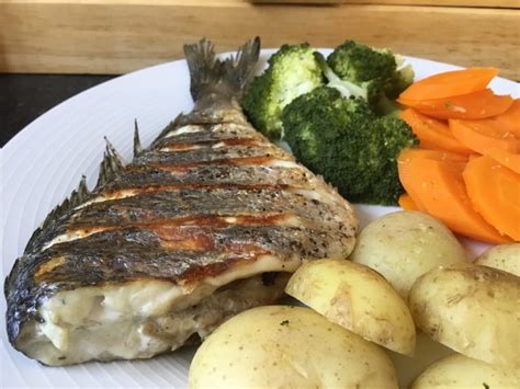 Grilled Sea Bass With Steamed Vegetables Low Fodmap Fit Fodmap Foodie