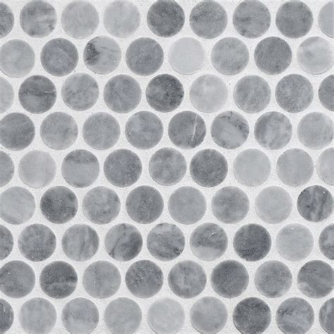 Rounds Flatiron Grey Natural Stone Mosaics From Complete Tile