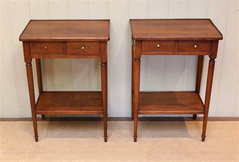 Pair Of Cherry Wood Bedside Tables Vintage Bedside Table Antique
