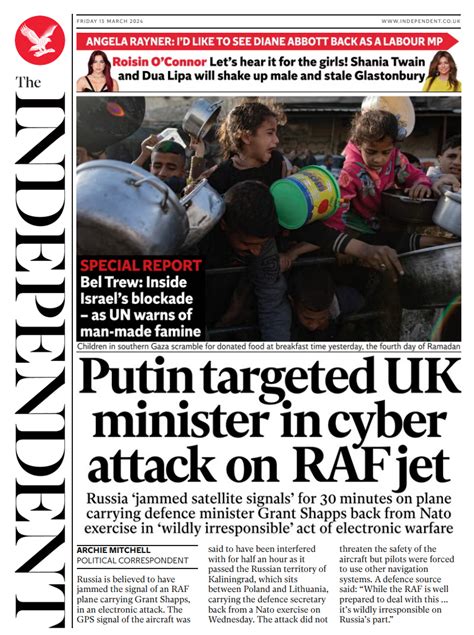 Independent Front Page Th Of March Tomorrow S Papers Today