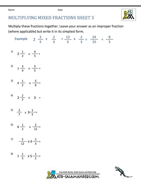 Https://tommynaija.com/worksheet/multiply Mixed Fractions Worksheet