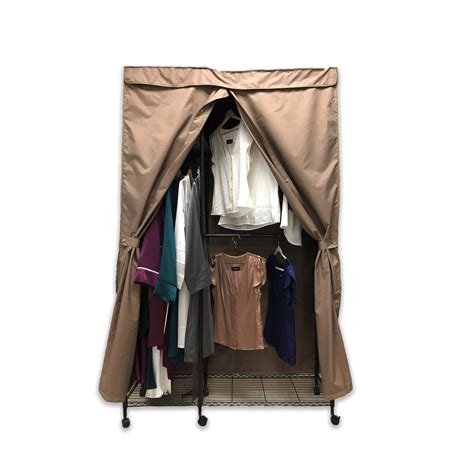 Covered Living Portable Garment Rack Cover 48w X 18d X 75h Khaki