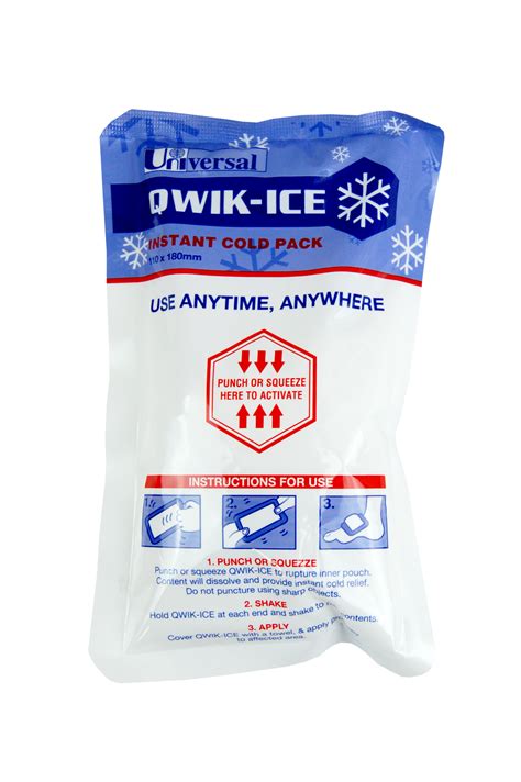 Qwik-Ice Instant Cold Pack, Ammonium Nitrate Free, 18 x 11cm, 198