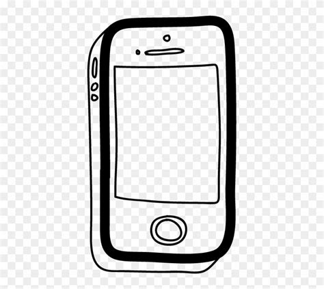 Iphone Drawing Png Cartoon Drawing Of A Iphone Free Transparent Png
