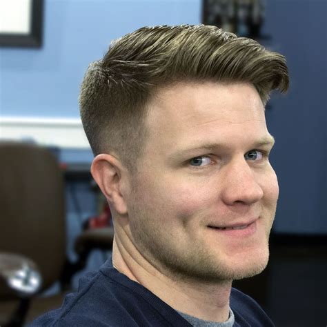 The slicked back hairstyle is one of the ultimate classics. Tight Tapered Haircut. I like this men's haircut | Mens ...