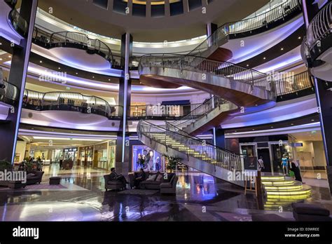 Interior Of Burjuman Shopping Mall In Dubai United Arab Emirates Stock
