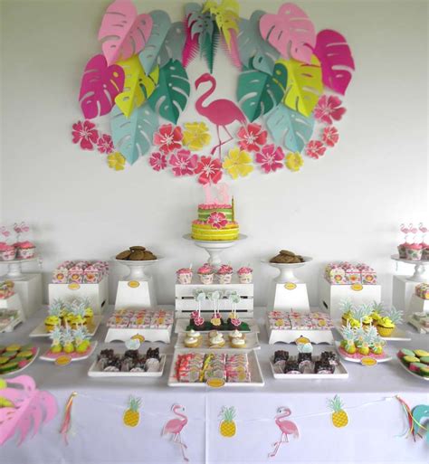 Flamingos Birthday Party Ideas Photo 1 Of 27 Flamingo Themed Party