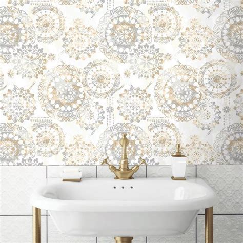 This wallpaper is basically contact paper and you can peel it away and restick over and over. Pin on Wallpaper in 2020 | Peel and stick wallpaper ...