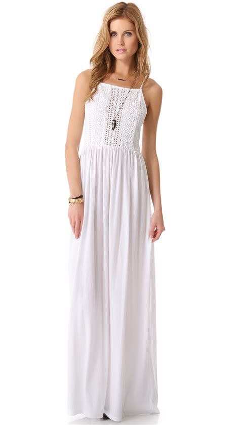 Nightcap Apron Beach Maxi Dress In White Lyst
