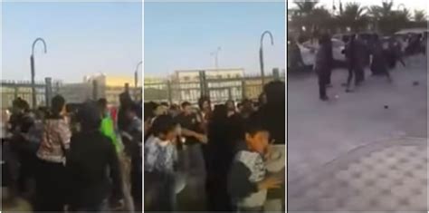 بالفيديو مضاربة عنيفة بين مقيمين عرب في السعودية