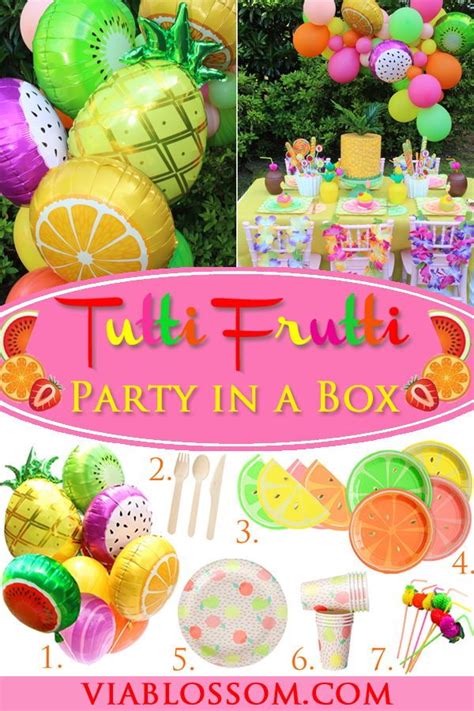You Will Love Our Tutti Frutti Party In A Box For 10 Guests All The