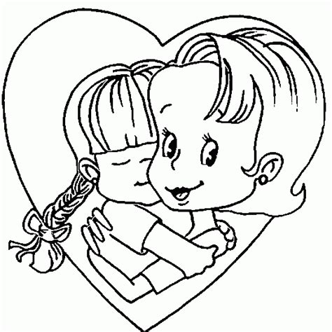 Dibujo Del Día De La Madre Un Abrazo En Un Corazón Dibujos De Día De