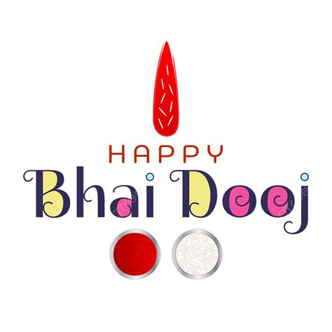 Happy Bhai Dooj Lettering Greetings Festival Of India Bhai Dooj Bhai