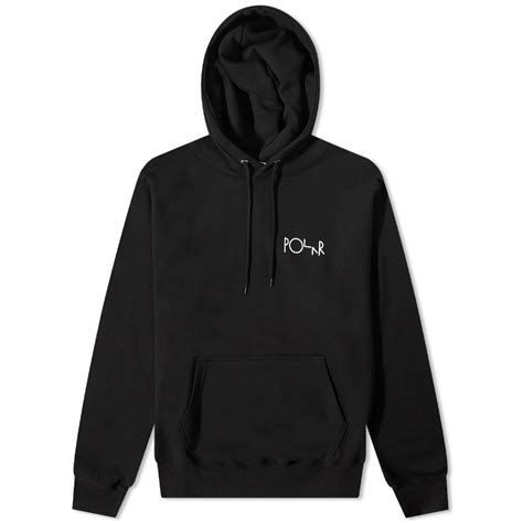 Polar Skate Co Stroke Logo Hoodie Black End Ie