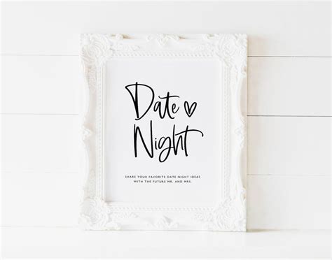 Date Night Cards Date Night Jar Sign Printable Date Night Etsy Date Night Jar Date Night