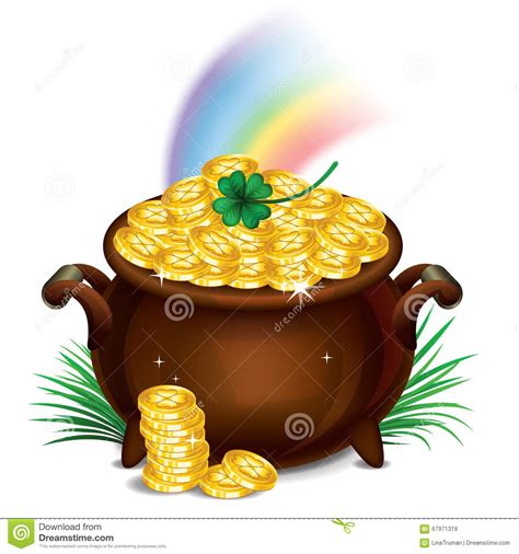 Patrick's day symbols it's been said that on march 17th, st. Pot Of Gold, Magical Treasure, St. Patrick's Day Symbol ...