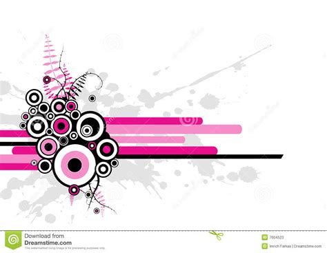 Pink Abstract Illustration Vector Stock Vector Illustration Of