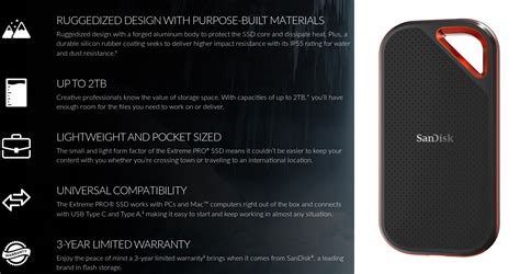 The extreme pro portable is compatible with windows and mac systems without any drivers. SanDisk&zero39;s Mainstream Excessive PRO Transportable ...