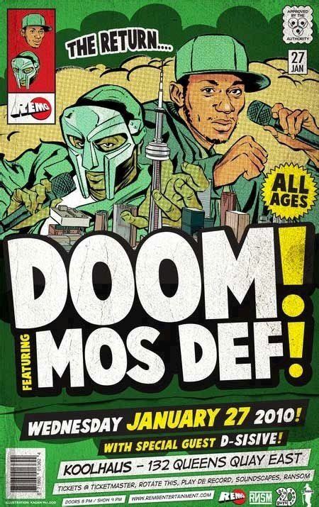 mf doom and mos def hip hop poster