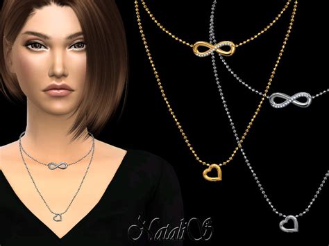The Sims Resource Natalisinfinity Double Chain Necklace