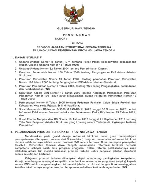 SK-GUB- Pengumuman Pembuatan Makalah Dan Lelang Jabatan