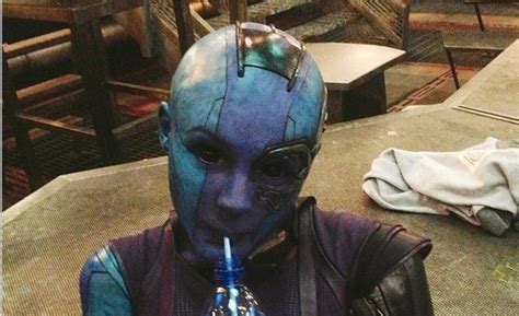 Guardians Of The Galaxy Behind The Scenes Photo Of Nebula Released