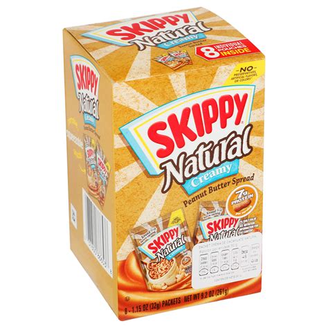 Skippy Natural Creamy Individual Squeeze