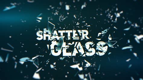 Free After Effects Intro Template 339 Glass Shatter Titles For After Effects Youtube