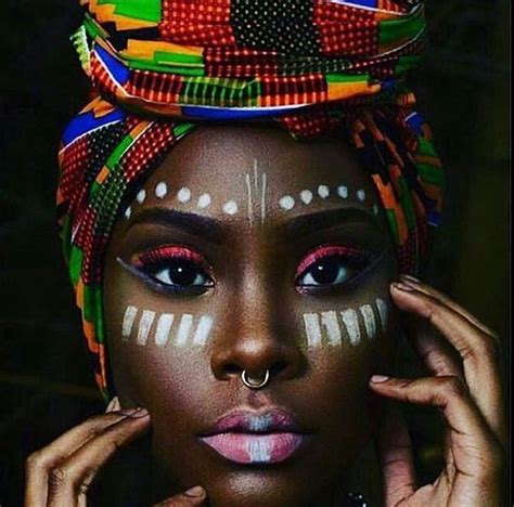 African Make Up African Tribal Makeup African Face Paint African Makeup