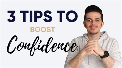 3 Tips To Boost Confidence 2021 Youtube