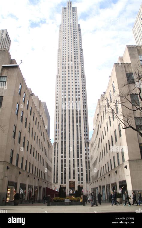 Rockefeller Center Fifth Avenue New York United States Stock Photo