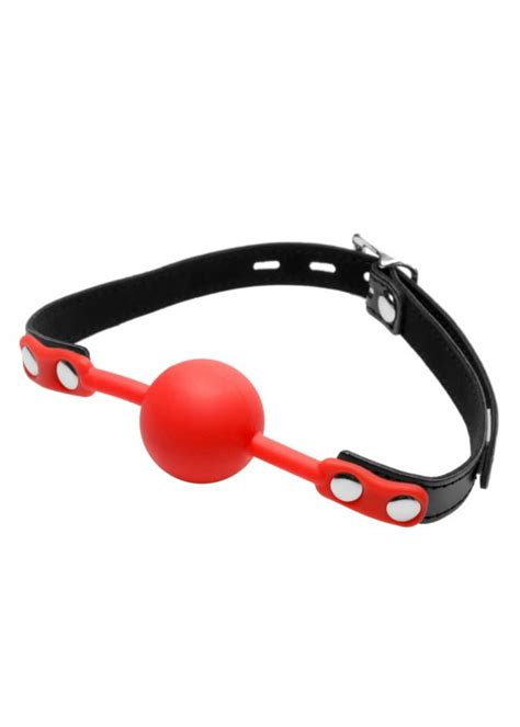 Silicone Comfort Ball Gag Red Sensually Yours