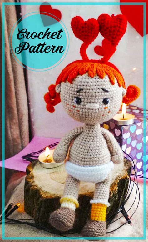 Red Hair Girl Amigurumi Doll Free Crochet Pattern Food Knitting