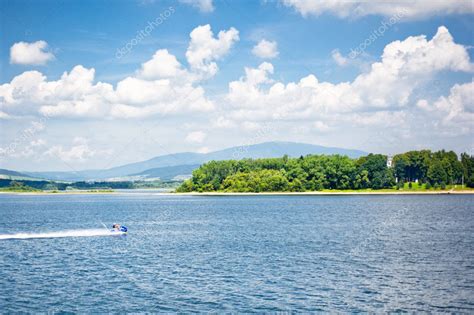 Summer Lake Panorama Stock Photo By ©thepiwko 12098675