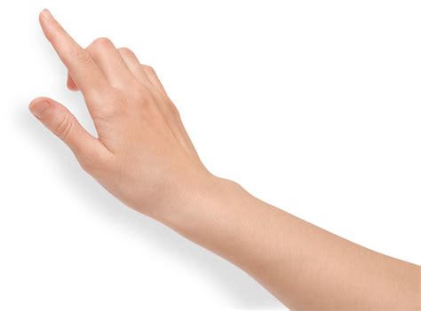 Download Arm Pointing Png  Black And White Stock Touch Screen Hand