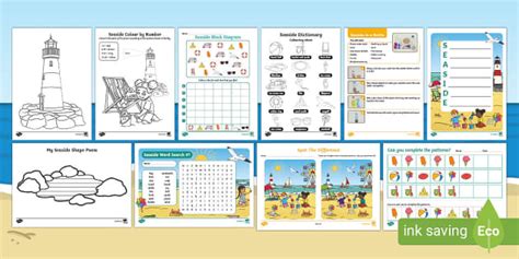 Ks1 Seaside Activities Pack Primary Resources Twinkl