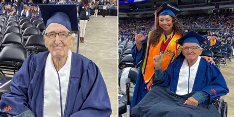 88 Year Old Grandfather Bags Bachelors Degree From Us University Along With His Granddaughter