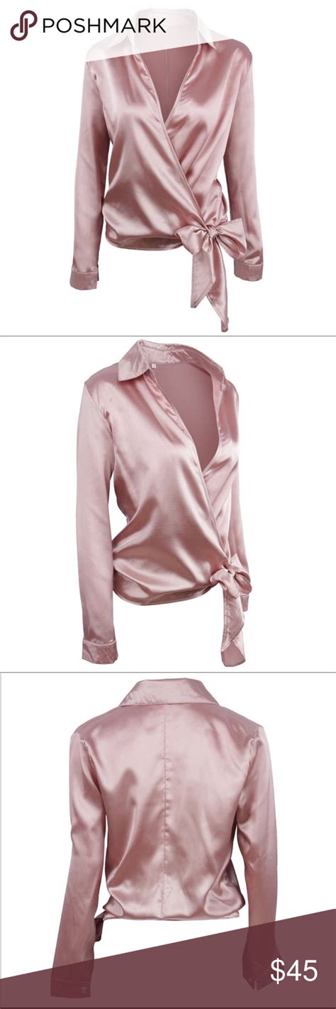 Pink Satin Blouse Clothes Design Gorgeous Blouses Pink Blouse