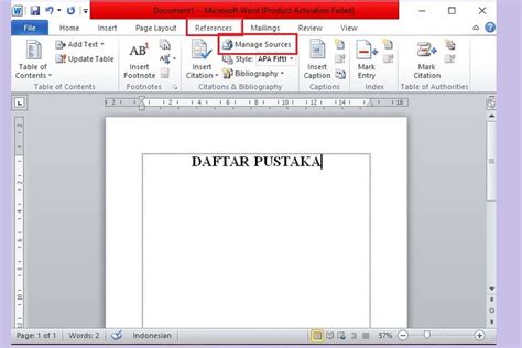 Cara Membuat Daftar Pustaka Secara Otomatis Di Microsoft Word